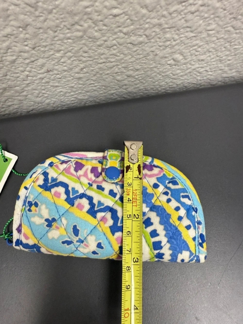 Vera Bradley Blue Multi Quilted Cosmetic Pouch